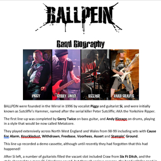 Press kit – All you need to know about BALLPEIN